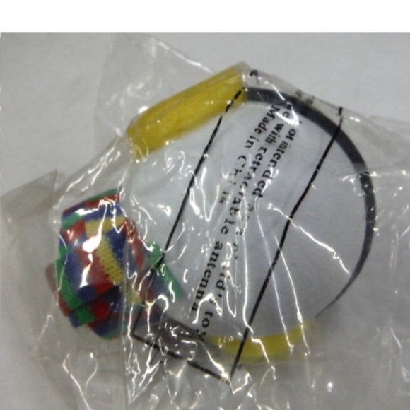 VTG JACK IN THE BOX SCARF EARMUFFS WINTER ANTENNA TOPPER - Picture 3 of 4